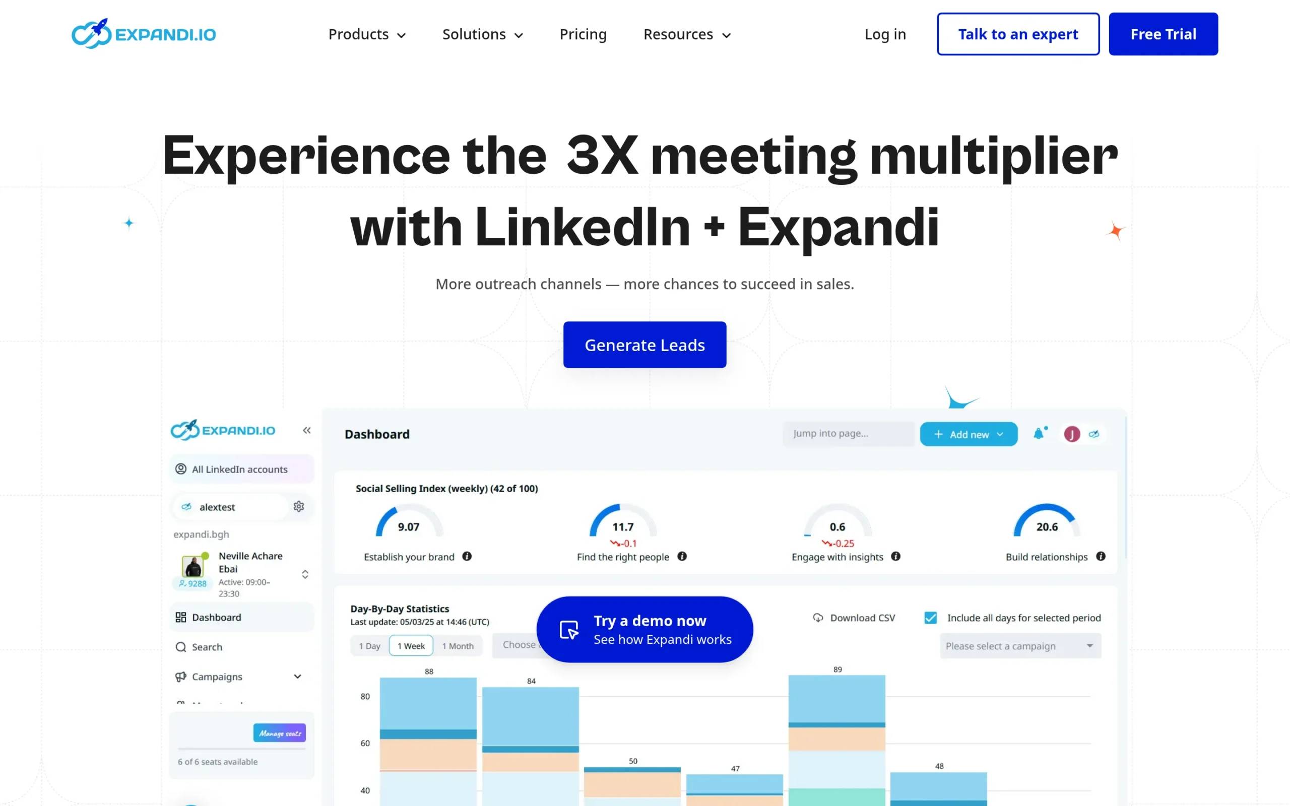 Expandi outreach platform