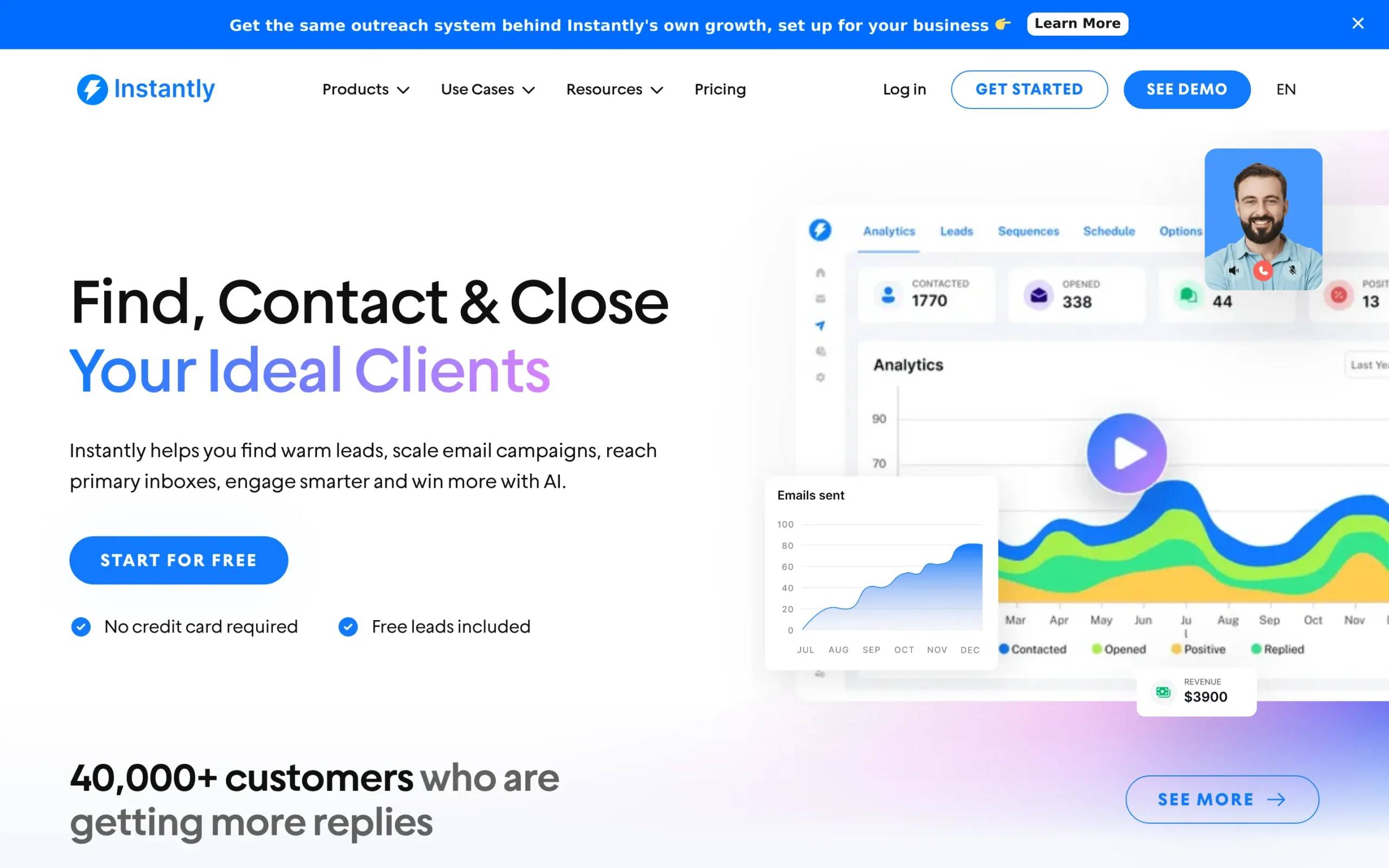 Instantly cold email platform
