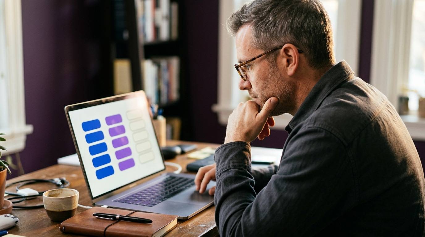 Une acheteuse qui compare des offres tarifaires sur un ordinateur portable : le signal d'achat de la visite de la page pricing