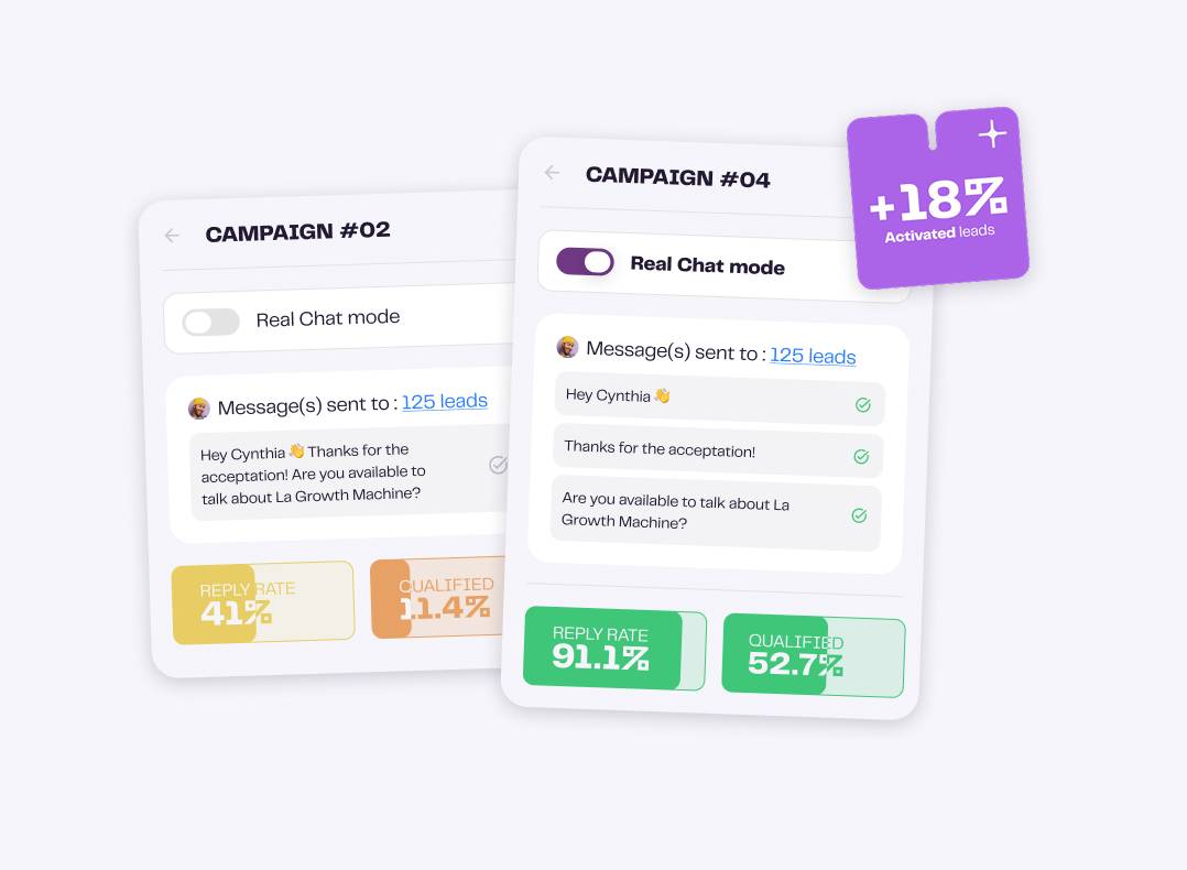 Start real conversations that convert