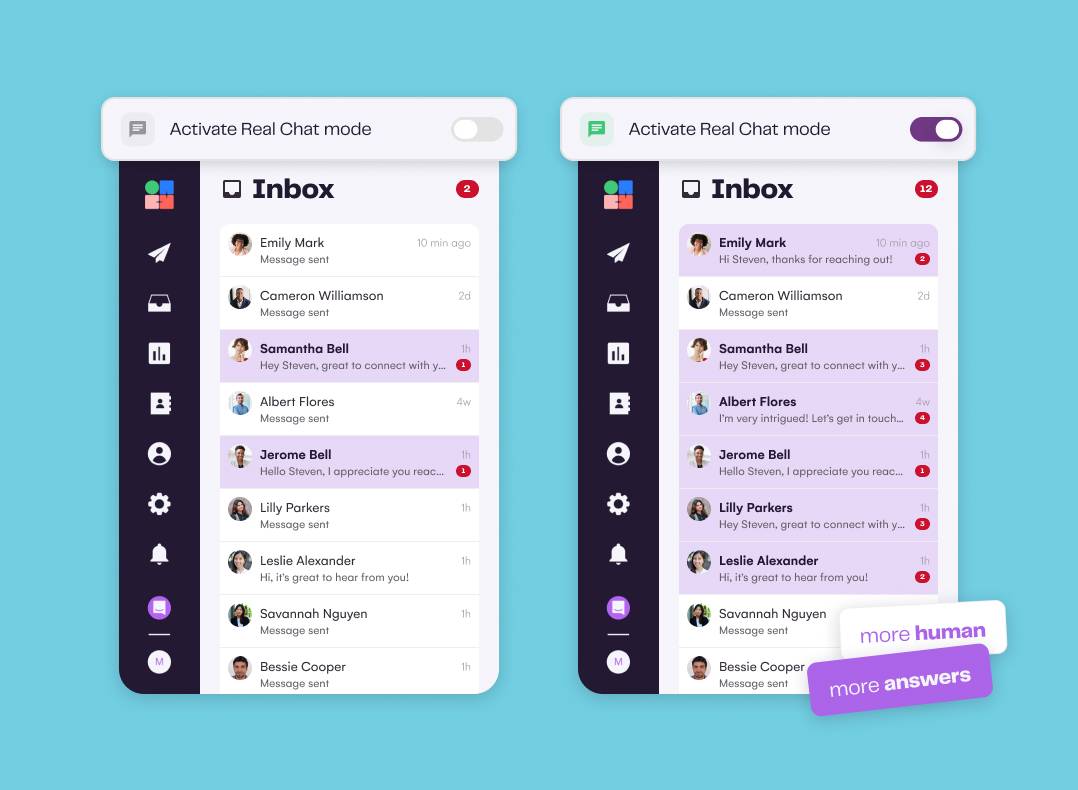 A first message impossible to ignore