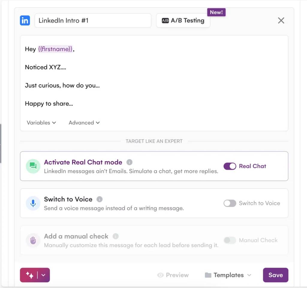 Real Chat Mode: mimic natural conversation