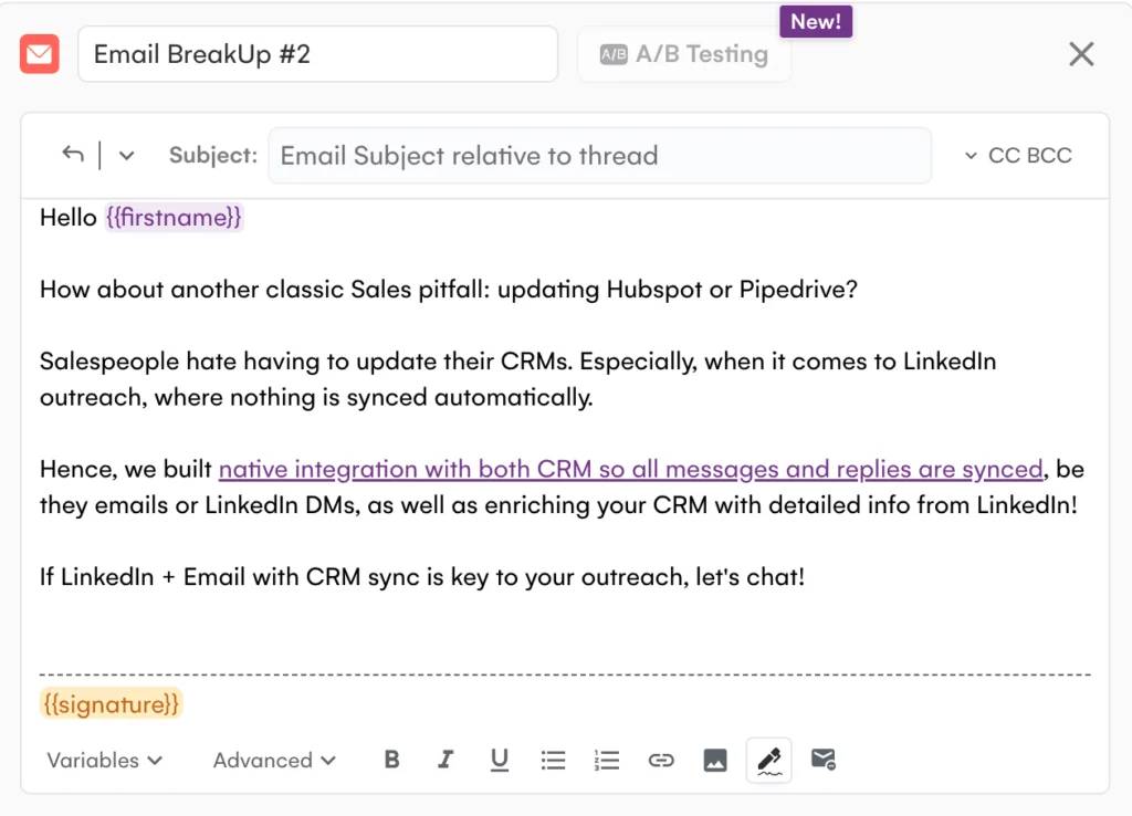 content email after 7days